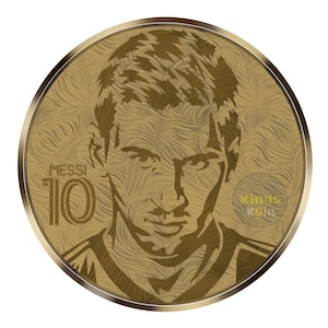 Lionel MESSI Digital Koin in GOLD.