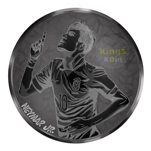 Neymar JR. Silver & Black Edition Digital Koin.