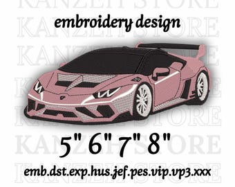 Lamborghini Embroidery Design, Embroidery Patterns, Instant
