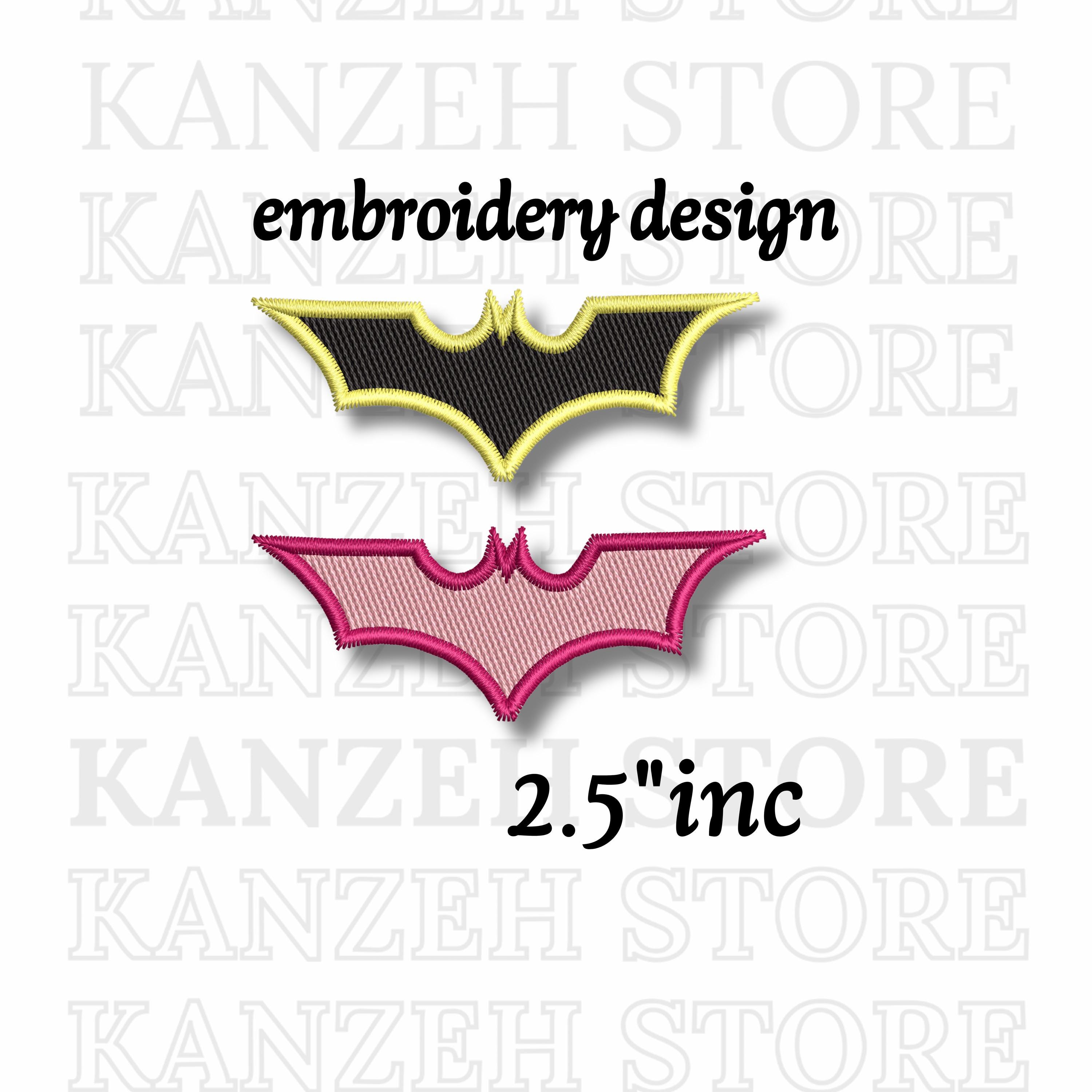 Batman and Batgirl Embroidery Design, Superhero Logo Digital File ...