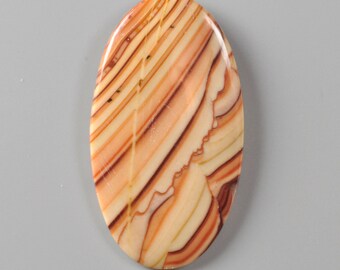 Natural Wave Dolomite Pear Cabochon 53X29X4 mm