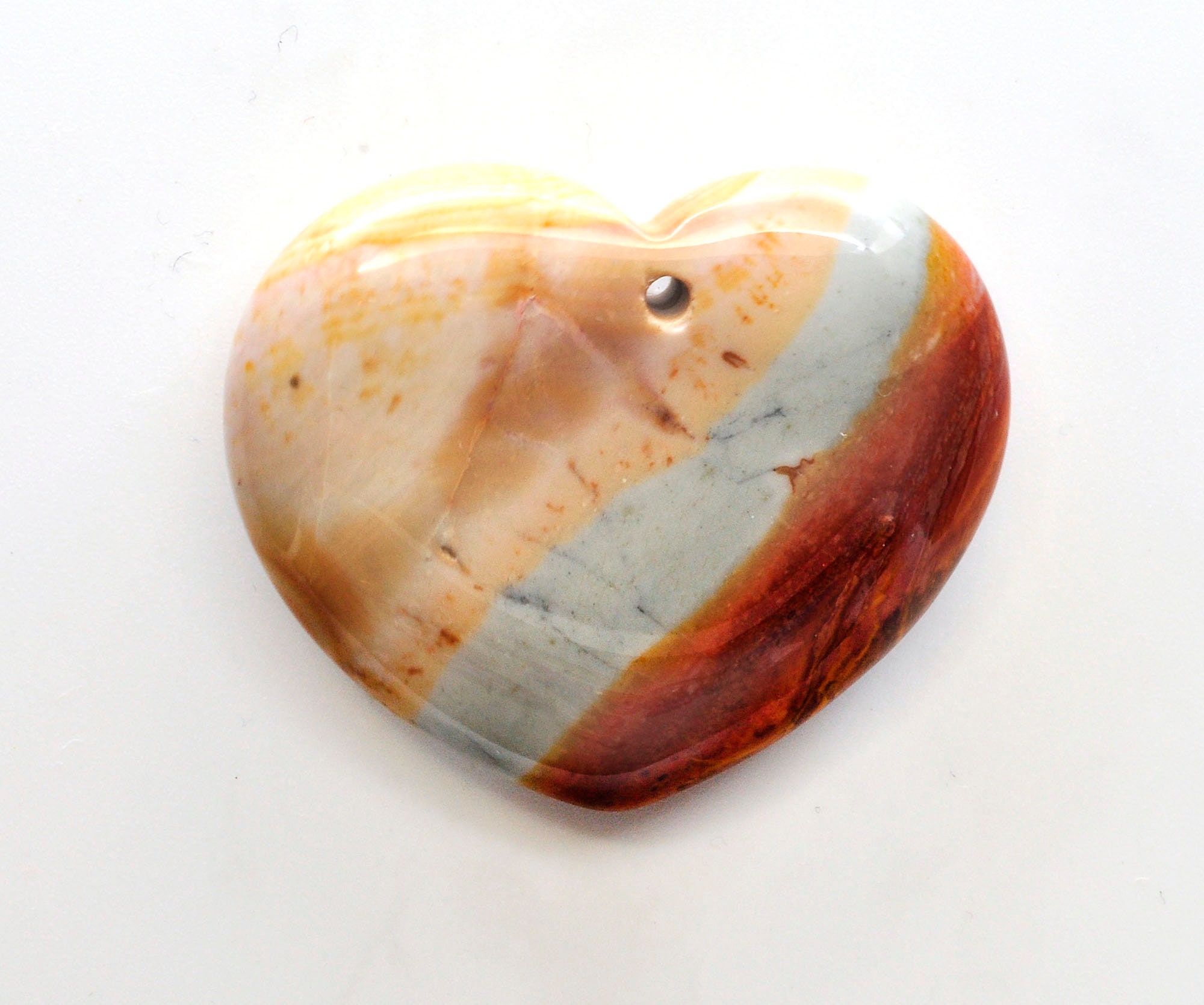 Heart shaped Ocean jasper pendant stone 34x40x8mm Heart shaped Ocean jasper pendant stone 34x40x8mm
