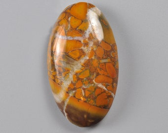 Brecciated Jasper cabochon 40x26x7mm