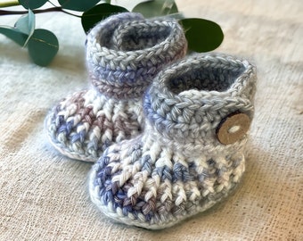 Crochet Baby Booties, Crib Shoes, Baby Gift, Baby Shower gift