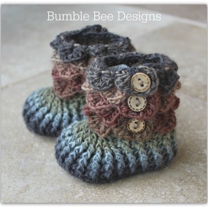Enchanting Crochet Baby Booties: Stay-on Slippers, Bobble Beanie, Wool Booties, Newborn Beanie, Top Knot Hat Bumble Bee Designs image 1