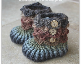 Enchanting Crochet Baby Booties: Stay-on Slippers, Bumble Bee Designs