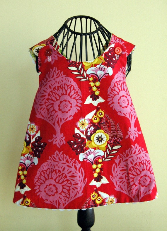 Items similar to Rosie reversible pinafore on Etsy