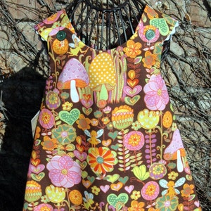 Fairy Mushroom reversible pinafore image 1