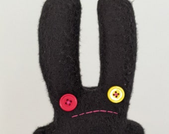 melancholy F.CK bunny, black