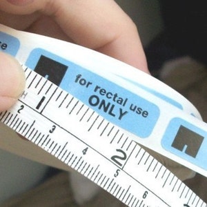 um. 80 'For Rectal Use Only' stickers. image 3