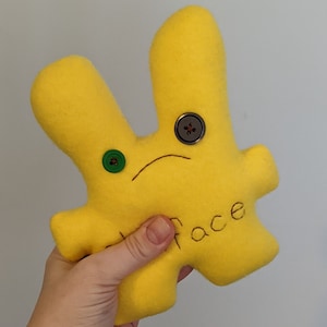 cross sh.tface bunny, yellow