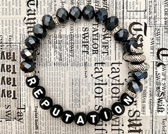 Reputation Friendship Bracelet Taylor Swift Reputation Bracelet Taylor Swift Charm Eras Tour Bracelet Swiftie Gift Reputation Jewelry