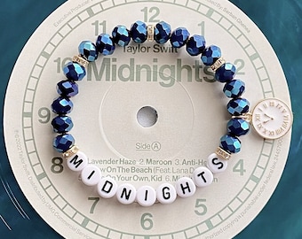 Midnights Friendship Bracelet Taylor Swift Midnights Bracelet Taylor Swift Charm Clock Eras Tour Bracelet Swiftie Gift Midnights Jewelry