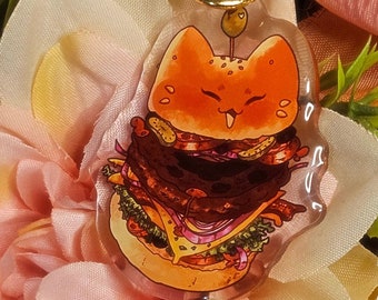 Paprika Hamburger 2" Acrylic Keychain