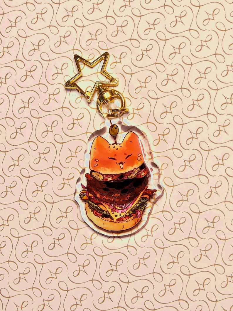 Paprika Hamburger 2 Acrylic Keychain zdjęcie 3