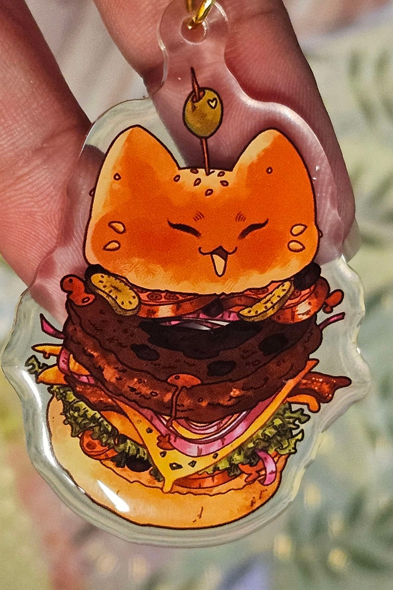 Paprika Hamburger 2 Acrylic Keychain zdjęcie 4