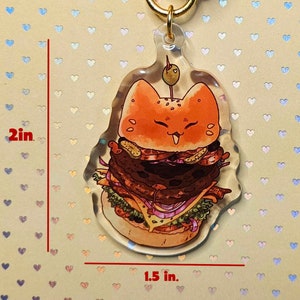 Paprika Hamburger 2 Acrylic Keychain zdjęcie 5