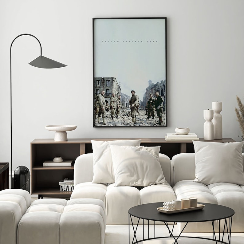 Saving Private Ryan 1998 Movie Poster Wall Art Canvas Print Art saving-private-ryan-1998-movie-poster-wall-art-canvas-print-art