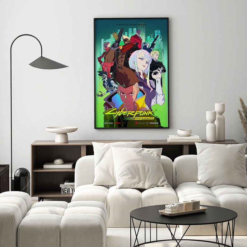 Cyberpunk Edgerunners 2022 Poster, Wall Art Canvas Print, Art Poster ...