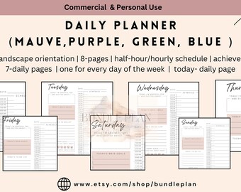 Test Free! | Bundle Digital Planner 2024 | Hyperlinked Pages | Undated | Productivity & Wellness Tools Goodnotes | Compatible | Canva | Plan