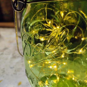 solar garden fairy lights, hanging jar light