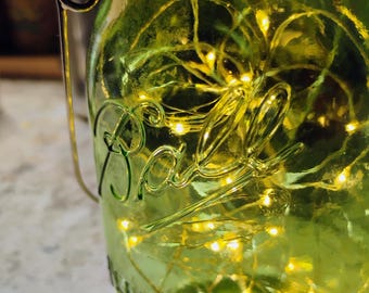 solar garden fairy lights, hanging jar light