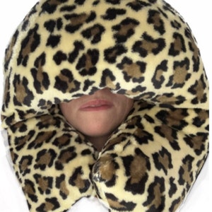 Deep sleep leopard PILLOW noise muffling pressured sleep mask light blocking relaxing sleep Best Seller image 8