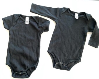 American Apparel Classic Baby Onesie Black Cotton