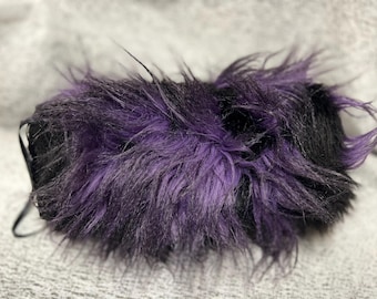 Faux fur purple hand muff Adult Only one at this price