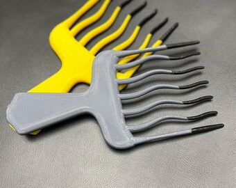 Hair Pick for Curly Thick Wavy Afro | Wide Tooth Detangling Comb Coily  Kinky Hair | Anti-Breakage Natural Pik Tool | Oversized