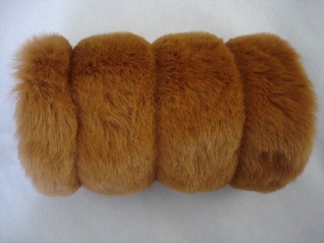 Brown Monogram Mink Muffler