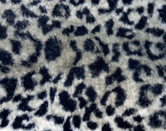 Faux fur grey leopard hand muff |  Gray animal print muffler | cheetah hand wear | fake fur hand warmer