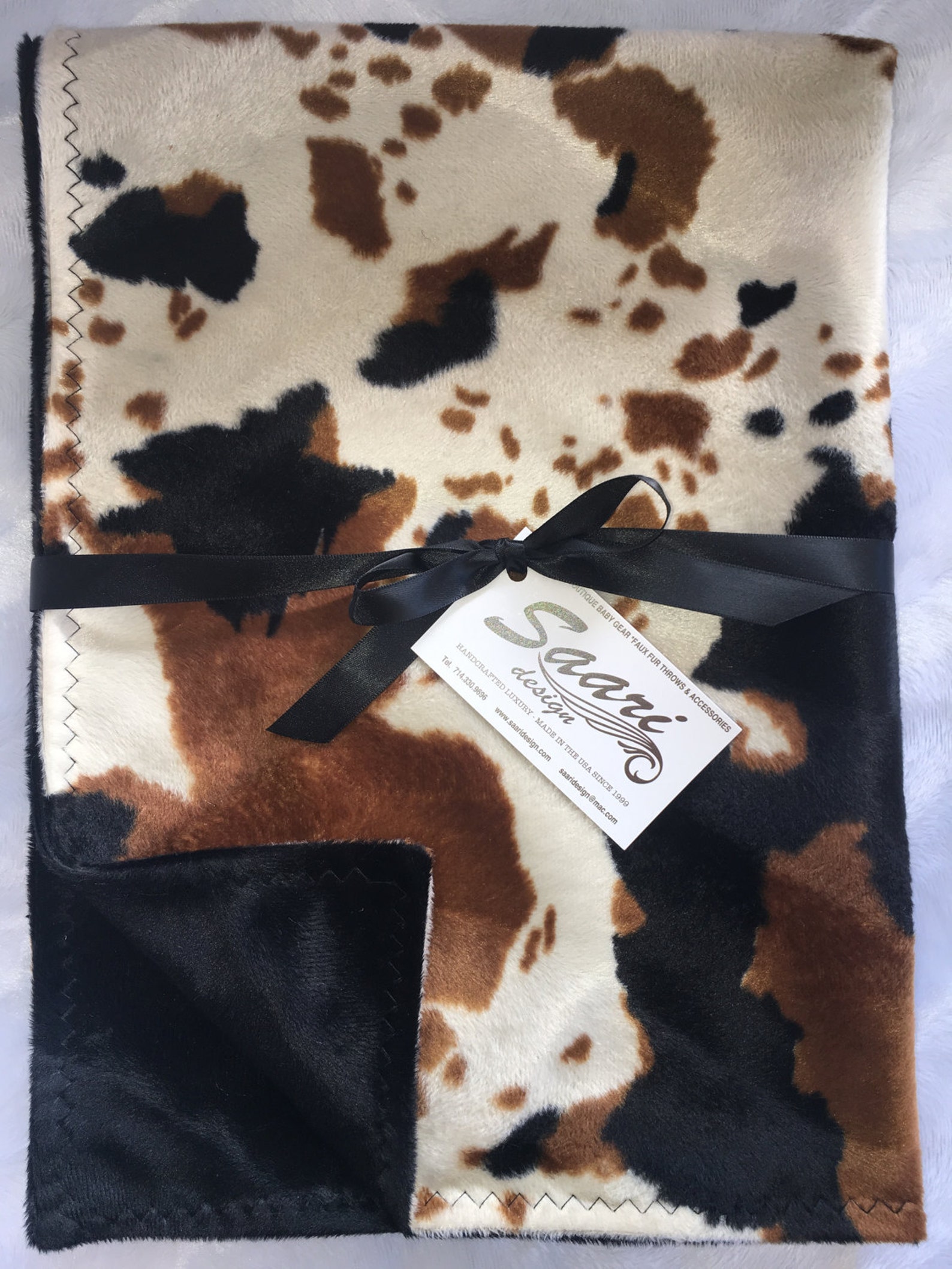 Cowgirl or Cowboy Country Western Boutique Baby Blanket Cow Etsy