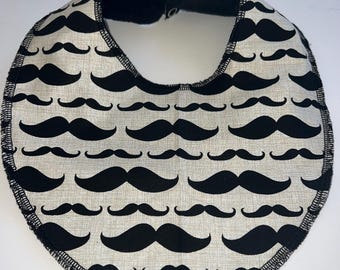 Mustache baby bib