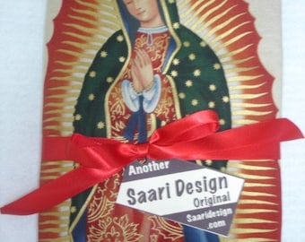 Punk Virgin of Guadalupe boutique baby blanket