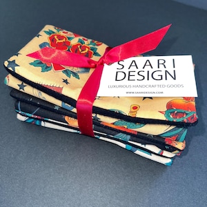 Vintage Tattoo Flash Burp Cloth | Baby Shower Gift | Punk Rock Baby | Retro Baby Burp Cloths  | Rockabilly Burp Cloths | Security Blanket