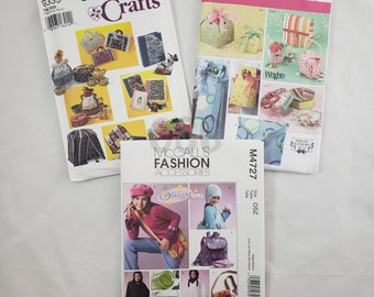 Bundle Lot of 3 Craft Sewing Patterns McCalls 4727, Simplicity 9339, 4320