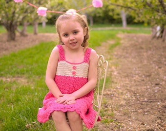 Crochet Dress Pattern - Crochet Girls Dress Pattern - Crochet Baby Dress Pattern - Crochet Toddler Dress Pattern - Newborn - Size 10 Classic