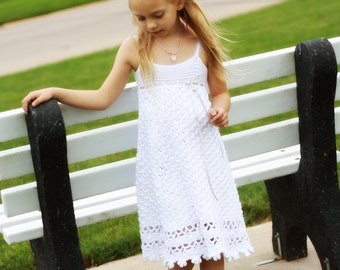 Olivia's Maxi Dress Crochet Pattern, Sizes 2T - girls size 12