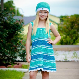 Seaside Girl Sommerkleid Häkelanleitung - Größen 88-94