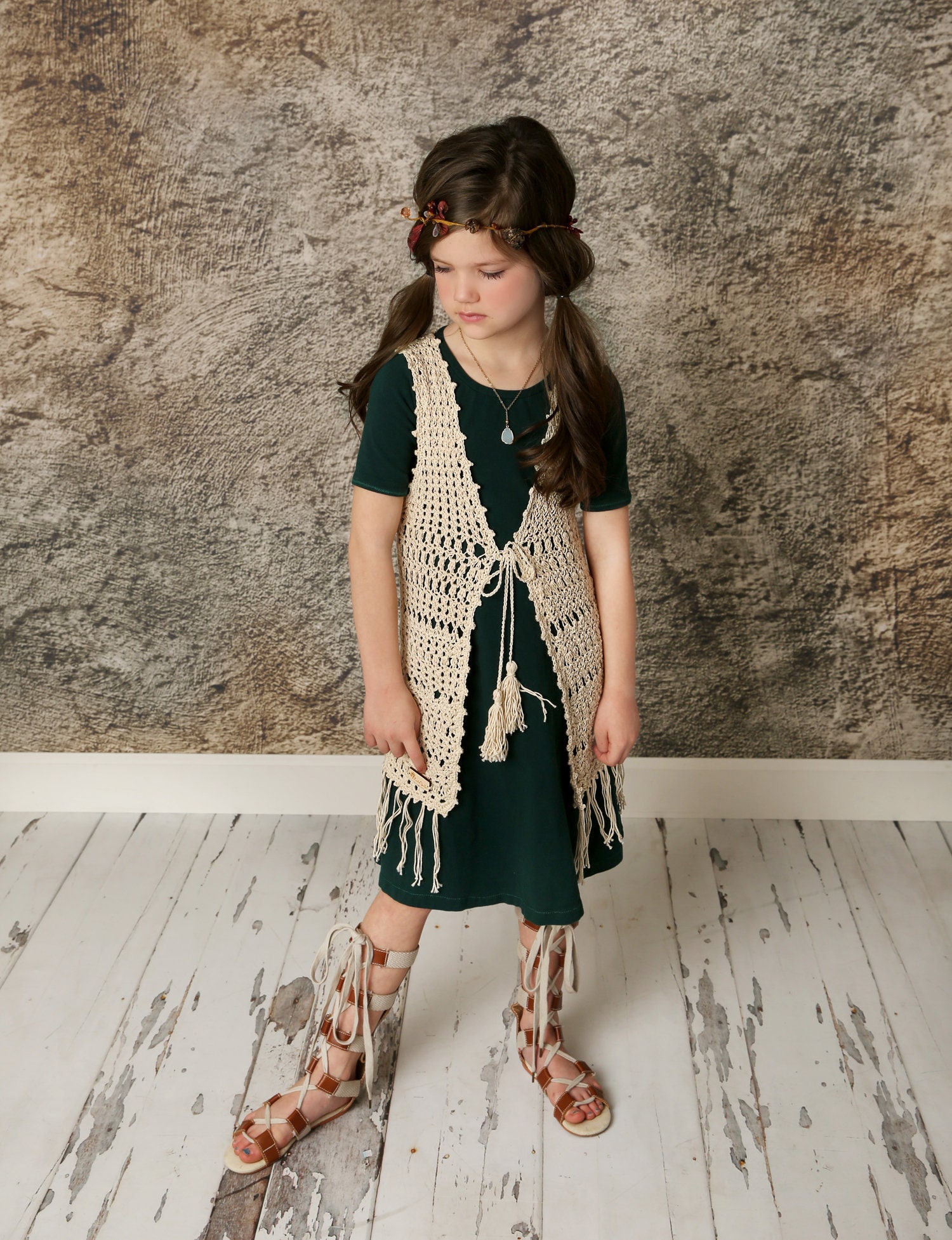 Boho Fringe Vest Crochet Pattern Sizes 