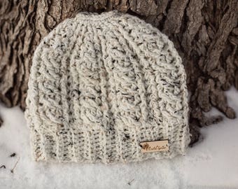 Pope Creek Messy Bun Beanie  - Crocheted Ponytail Hat - Messy Bun Hat - Ponytail Hat - Crochet Garden Design Made To Order: Many colors