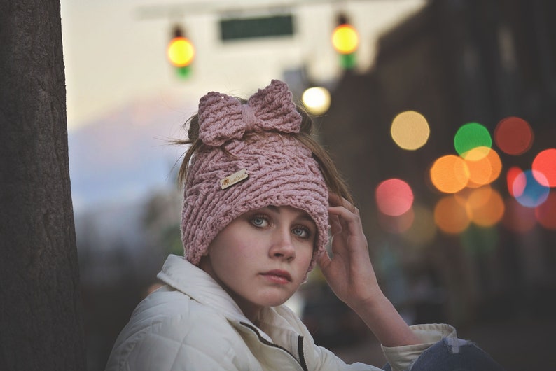 Messy Bun Beanie Crochet Pattern 2 Crochet Options Regular Closed Hat Or Messy Bun Hat Messy Bun Hat Crochet Pattern Summer Solstice image 7