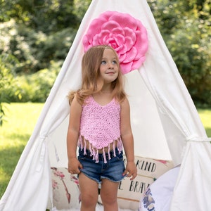 Meadow Halter Crochet Pattern For Kids, Size 12 mos to Kids Size 12