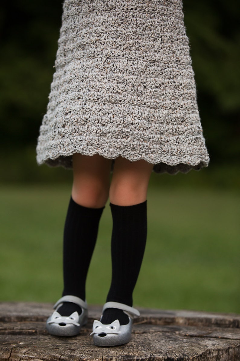 Children's Classic Jumper Crochet Pattern, Classic Dress Crochet Pattern, Kids Crochet Jumper Pattern Sizes 2T 12, Easy, Quick, Top Down image 2