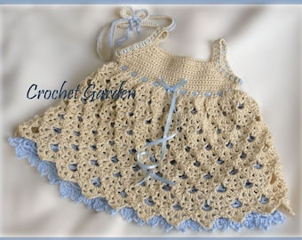 Raleigh Belle - Crochet Pattern Baby Toddler Dress With Headband