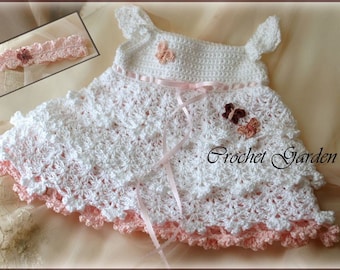 Savannah Belle Crochet Baby Dress Pattern Baby Crochet Toddler Dress Pattern Crochet Lace Dress Pattern Baby Crochet Dress Pattern Newborn