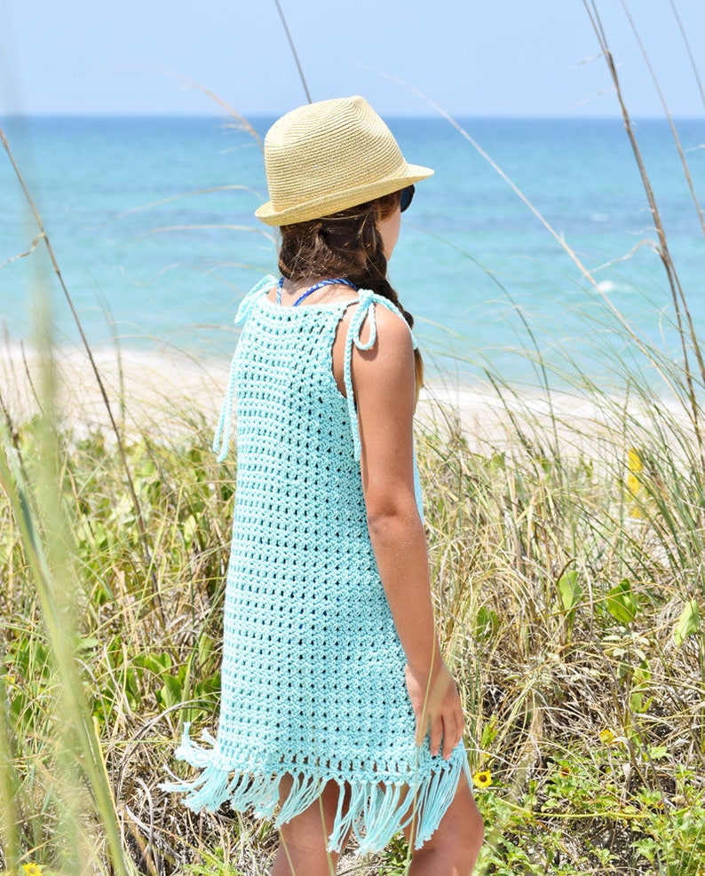 Crochet Cover Up Pattern Bathing Suit Cover Up Pattern Crochet Dress Pattern Beach Cover Up Pattern Baby 12 mos Girls 18 image 5