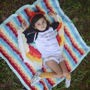 Chasing Rainbows Crochet Afghan Pattern- Sizes Babies Through Adult