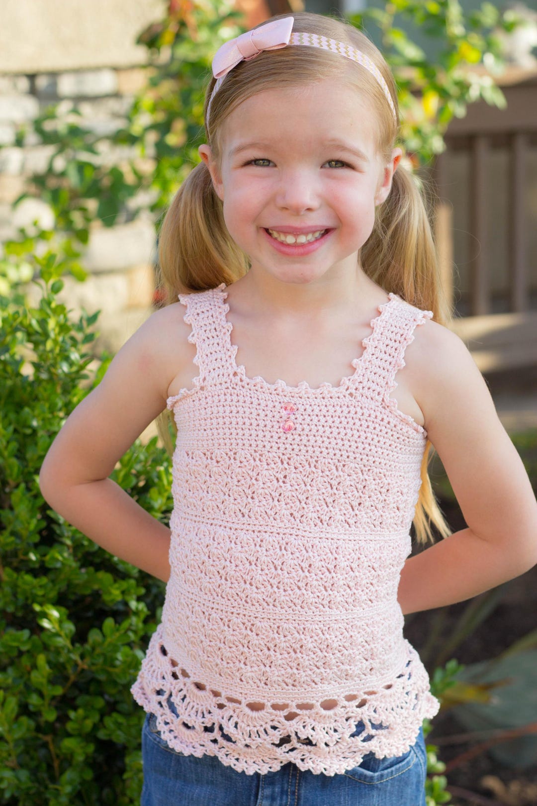 Angel Crochet Lace Top Pattern - Girls Crochet Tank Top Pattern